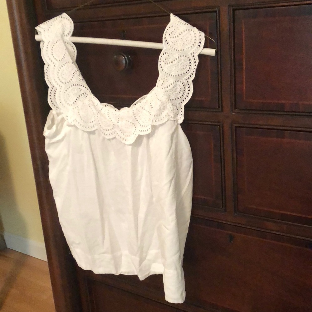 JCREW Dainty white top
